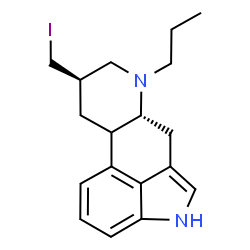 ChemSpider 2D Image | (8beta,10xi)-8-(Iodomethyl)-6-propylergoline | C18H23IN2
