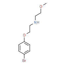 ChemSpider 2D Image | 2-(4-Bromophenoxy)-N-(2-methoxyethyl)ethanamine | C11H16BrNO2