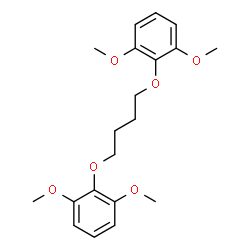 ChemSpider 2D Image | 1,1'-[1,4-Butanediylbis(oxy)]bis(2,6-dimethoxybenzene) | C20H26O6