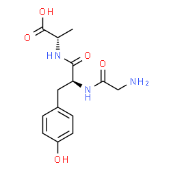 ChemSpider 2D Image | Glycyl-L-tyrosyl-L-alanine | C14H19N3O5