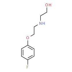 ChemSpider 2D Image | 2-{[2-(4-Fluorophenoxy)ethyl]amino}ethanol | C10H14FNO2