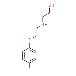 ChemSpider 2D Image | 2-{[2-(4-Iodophenoxy)ethyl]amino}ethanol | C10H14INO2