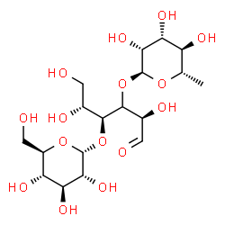 ChemSpider 2D Image | 6-Deoxy-alpha-L-mannopyranosyl-(1->3)-[alpha-D-glucopyranosyl-(1->4)]-(3xi)-D-xylo-hexose | C18H32O15