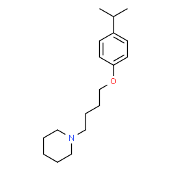 ChemSpider 2D Image | 1-[4-(4-Isopropylphenoxy)butyl]piperidine | C18H29NO