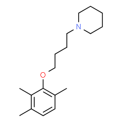 ChemSpider 2D Image | 1-[4-(2,3,6-Trimethylphenoxy)butyl]piperidine | C18H29NO