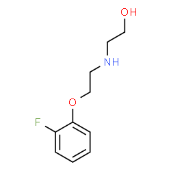 ChemSpider 2D Image | 2-{[2-(2-Fluorophenoxy)ethyl]amino}ethanol | C10H14FNO2