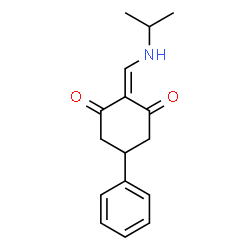 ChemSpider 2D Image | 2-[(Isopropylamino)methylene]-5-phenyl-1,3-cyclohexanedione | C16H19NO2