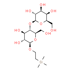 ChemSpider 2D Image | 2-(Trimethylsilyl)ethyl 4-O-beta-D-galactopyranosyl-beta-D-glucopyranoside | C17H34O11Si