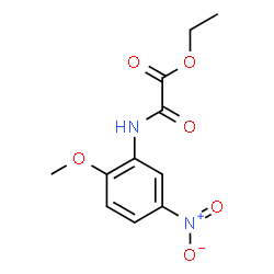 ChemSpider 2D Image | Ethyl [(2-methoxy-5-nitrophenyl)amino](oxo)acetate | C11H12N2O6