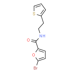 ChemSpider 2D Image | 5-Bromo-N-[2-(2-thienyl)ethyl]-2-furamide | C11H10BrNO2S