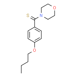 ChemSpider 2D Image | (4-Butoxyphenyl)(4-morpholinyl)methanethione | C15H21NO2S
