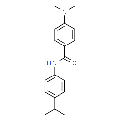 ChemSpider 2D Image | 4-(Dimethylamino)-N-(4-isopropylphenyl)benzamide | C18H22N2O
