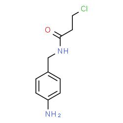 ChemSpider 2D Image | N-(4-Aminobenzyl)-3-chloropropanamide | C10H13ClN2O