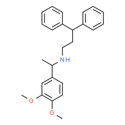 ChemSpider 2D Image | N-[1-(3,4-Dimethoxyphenyl)ethyl]-3,3-diphenyl-1-propanamine | C25H29NO2