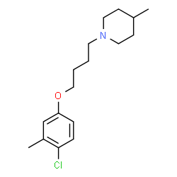 ChemSpider 2D Image | 1-[4-(4-Chloro-3-methylphenoxy)butyl]-4-methylpiperidine | C17H26ClNO