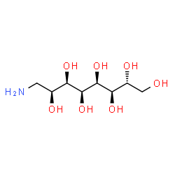 ChemSpider 2D Image | (2R,3R,4S,5S,6R,7S)-8-Amino-1,2,3,4,5,6,7-octaneheptol | C8H19NO7