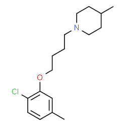 ChemSpider 2D Image | 1-[4-(2-Chloro-5-methylphenoxy)butyl]-4-methylpiperidine | C17H26ClNO