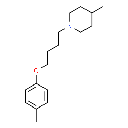 ChemSpider 2D Image | 4-Methyl-1-[4-(4-methylphenoxy)butyl]piperidine | C17H27NO