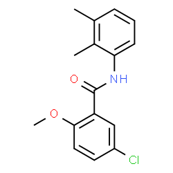 ChemSpider 2D Image | 5-Chloro-N-(2,3-dimethylphenyl)-2-methoxybenzamide | C16H16ClNO2