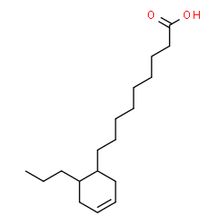 ChemSpider 2D Image | 9-(6-Propyl-3-cyclohexen-1-yl)nonanoic acid | C18H32O2