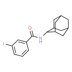 ChemSpider 2D Image | N-(Adamantan-2-yl)-3-iodobenzamide | C17H20INO