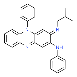 ChemSpider 2D Image | (3E)-3-(Isobutylimino)-N,5-diphenyl-3,5-dihydro-2-phenazinamine | C28H26N4