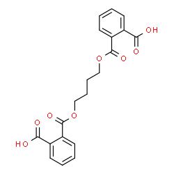 ChemSpider 2D Image | 2,2'-[1,4-Butanediylbis(oxycarbonyl)]dibenzoic acid | C20H18O8