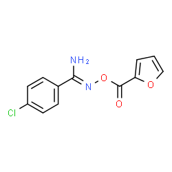 ChemSpider 2D Image | 4-Chloro-N-(2-furoyloxy)benzenecarboximidamide | C12H9ClN2O3