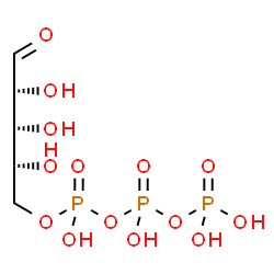ChemSpider 2D Image | D-Ribose, 5-(tetrahydrogen triphosphate) | C5H13O14P3