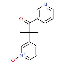 ChemSpider 2D Image | 2-Methyl-2-(1-oxido-3-pyridinyl)-1-(3-pyridinyl)-1-propanone | C14H14N2O2