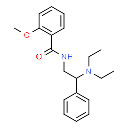 ChemSpider 2D Image | N-[2-(Diethylamino)-2-phenylethyl]-2-methoxybenzamide | C20H26N2O2