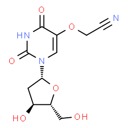 ChemSpider 2D Image | 5-(Cyanomethoxy)-2'-deoxyuridine | C11H13N3O6