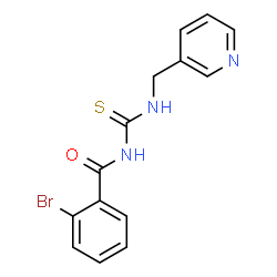 ChemSpider 2D Image | 2-Bromo-N-[(3-pyridinylmethyl)carbamothioyl]benzamide | C14H12BrN3OS