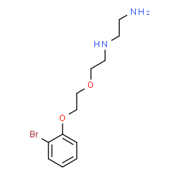 ChemSpider 2D Image | N-{2-[2-(2-Bromophenoxy)ethoxy]ethyl}-1,2-ethanediamine | C12H19BrN2O2