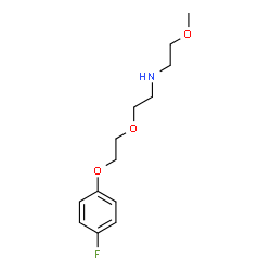 ChemSpider 2D Image | 2-[2-(4-Fluorophenoxy)ethoxy]-N-(2-methoxyethyl)ethanamine | C13H20FNO3