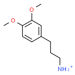 ChemSpider 2D Image | 3-(3,4-Dimethoxyphenyl)-1-propanaminium | C11H18NO2