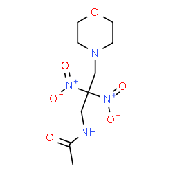 ChemSpider 2D Image | N-[3-(4-Morpholinyl)-2,2-dinitropropyl]acetamide | C9H16N4O6