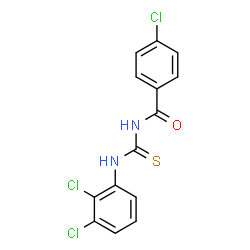 ChemSpider 2D Image | 4-Chloro-N-[(2,3-dichlorophenyl)carbamothioyl]benzamide | C14H9Cl3N2OS