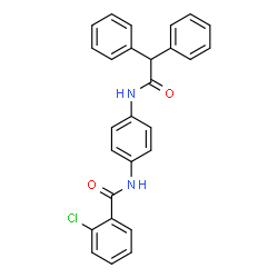 ChemSpider 2D Image | 2-Chloro-N-{4-[(diphenylacetyl)amino]phenyl}benzamide | C27H21ClN2O2