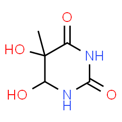 ChemSpider 2D Image | thymine glycol | C5H8N2O4