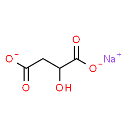 ChemSpider 2D Image | Butanedioate, 2-hydroxy-, sodium salt (1:1) | C4H4NaO5