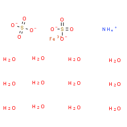 ChemSpider 2D Image | Ammonium iron(III) sulfate dodecahydrate | H28FeNO20S2