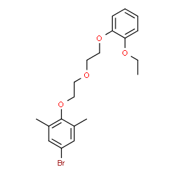 ChemSpider 2D Image | 5-Bromo-2-{2-[2-(2-ethoxyphenoxy)ethoxy]ethoxy}-1,3-dimethylbenzene | C20H25BrO4