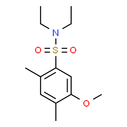 ChemSpider 2D Image | N,N-Diethyl-5-methoxy-2,4-dimethylbenzenesulfonamide | C13H21NO3S