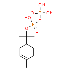ChemSpider 2D Image | 2-(4-Methyl-3-cyclohexen-1-yl)-2-propanyl trihydrogen diphosphate | C10H20O7P2