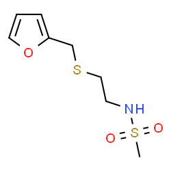 ChemSpider 2D Image | N-{2-[(2-Furylmethyl)sulfanyl]ethyl}methanesulfonamide | C8H13NO3S2