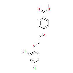 ChemSpider 2D Image | Methyl 4-[2-(2,4-dichlorophenoxy)ethoxy]benzoate | C16H14Cl2O4