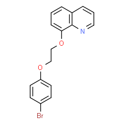 ChemSpider 2D Image | 8-[2-(4-Bromophenoxy)ethoxy]quinoline | C17H14BrNO2