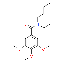 ChemSpider 2D Image | N-Butyl-N-ethyl-3,4,5-trimethoxybenzamide | C16H25NO4