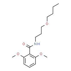 ChemSpider 2D Image | N-(3-Butoxypropyl)-2,6-dimethoxybenzamide | C16H25NO4